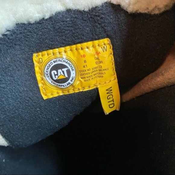 Caterpillar Polartec Suede Lace Up Boots Size 10W - Picture 12 of 12